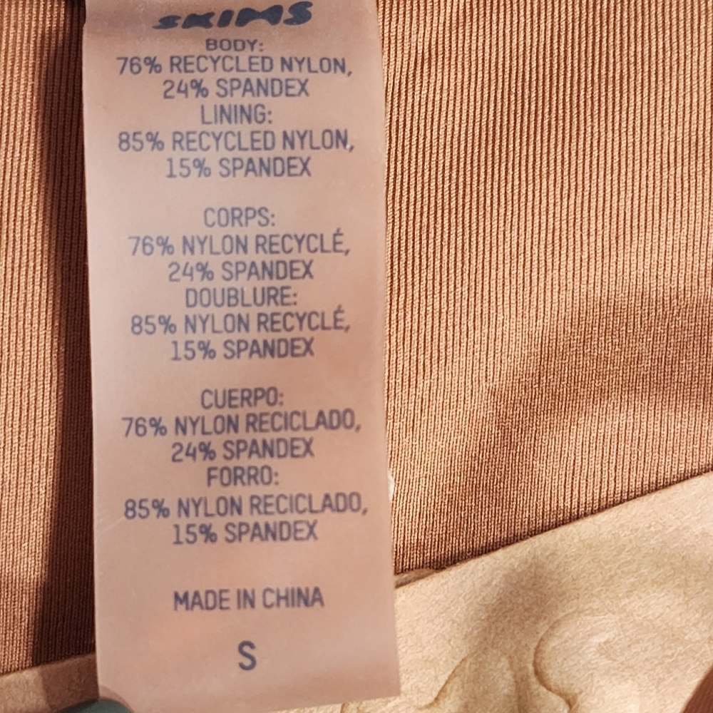 SKIMS SWIM DIPPED TIE BOTTOMS/ NWT/ALMOND/S, M - Picture 10 of 17